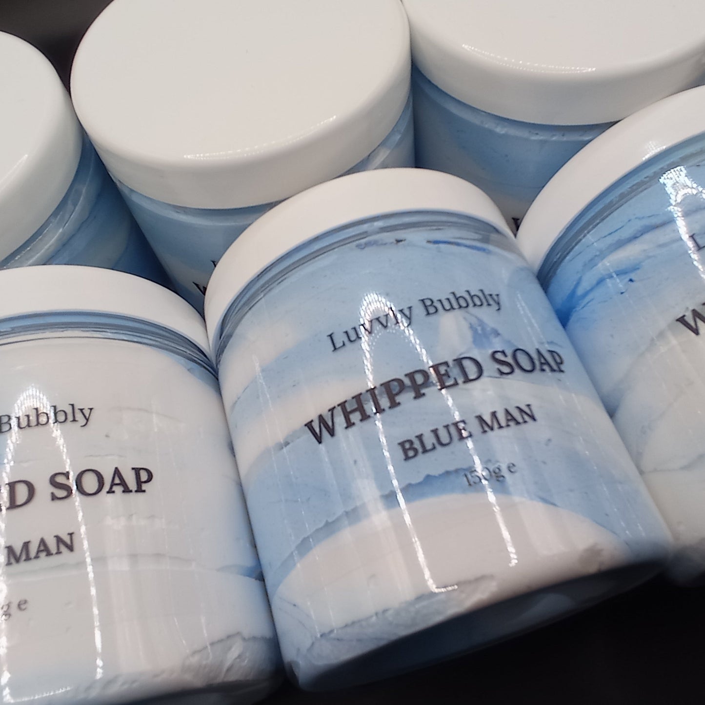 Blue Man Whipped Soap