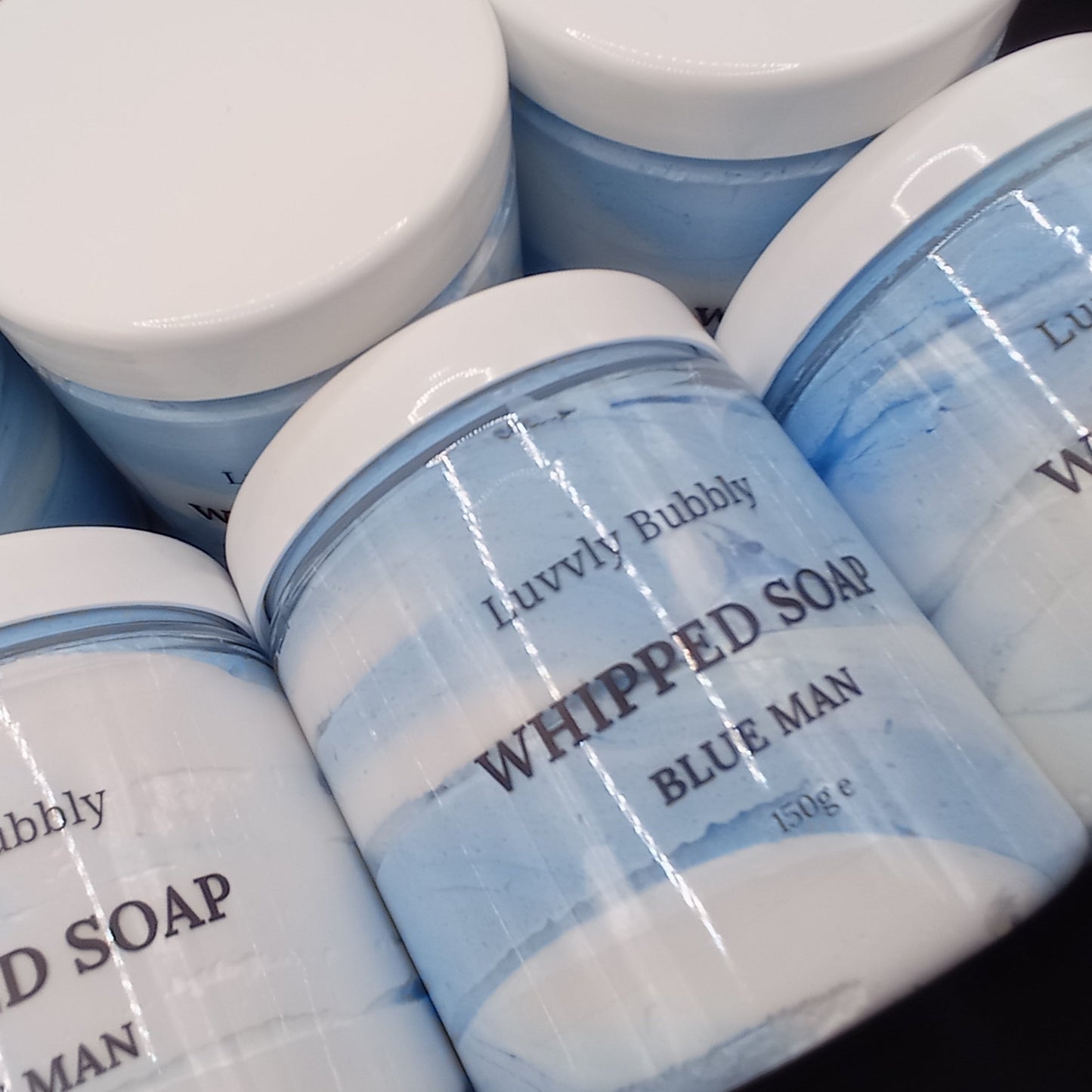 Blue Man Whipped Soap
