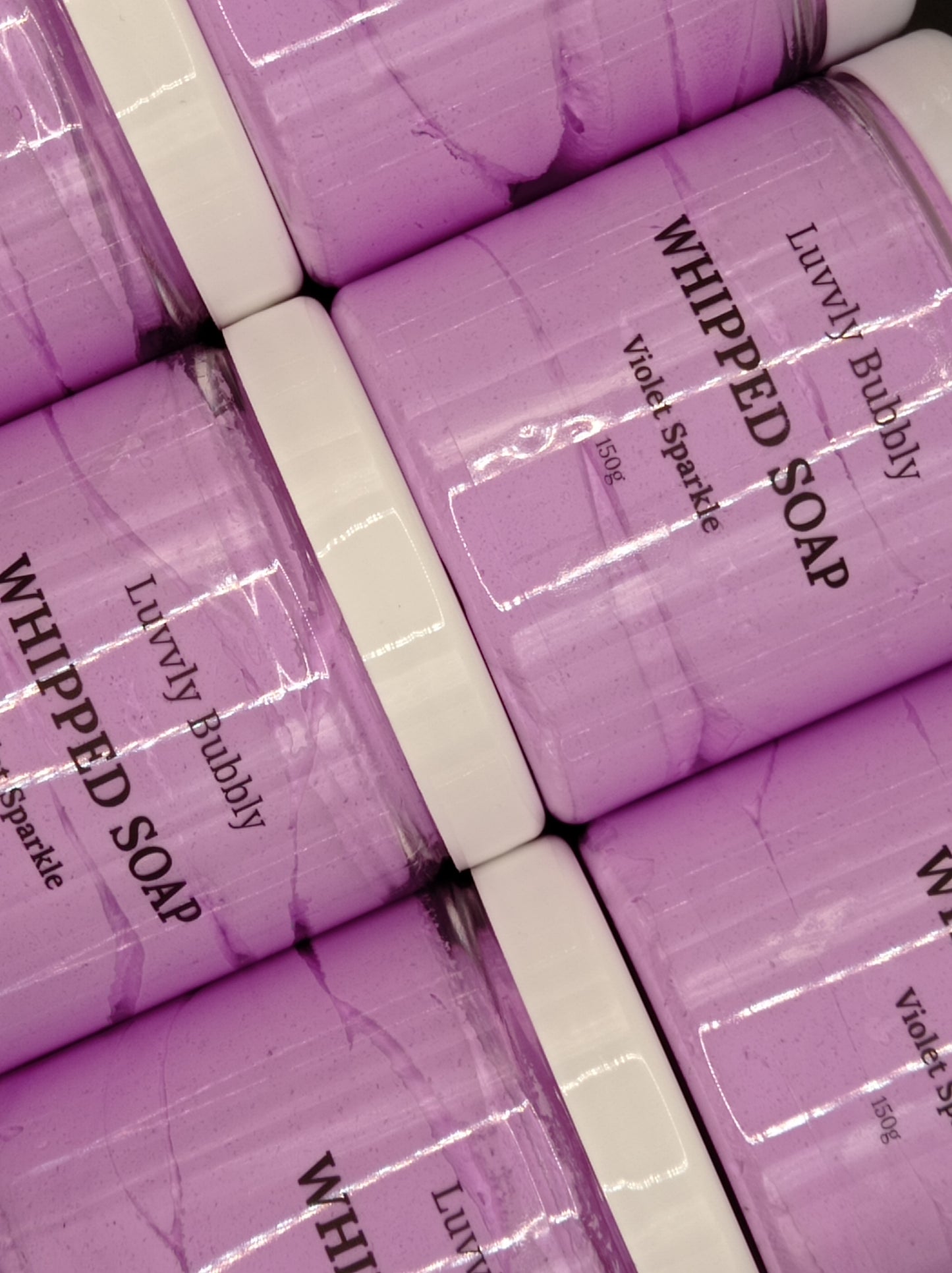 Violet Sparkle Whipped Soap