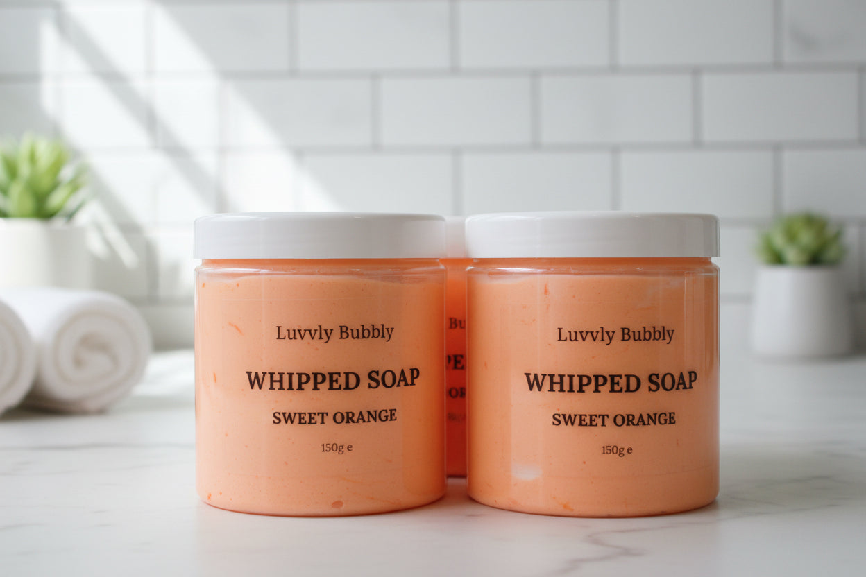 Solar Glow Whipped Soap – Sweet Orange Fragrance