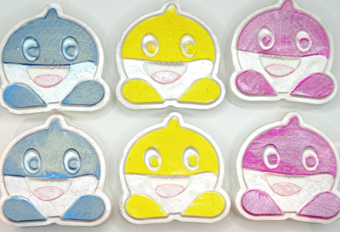 Baby Shark Bath Bomb- Pink, Blue, Yellow
