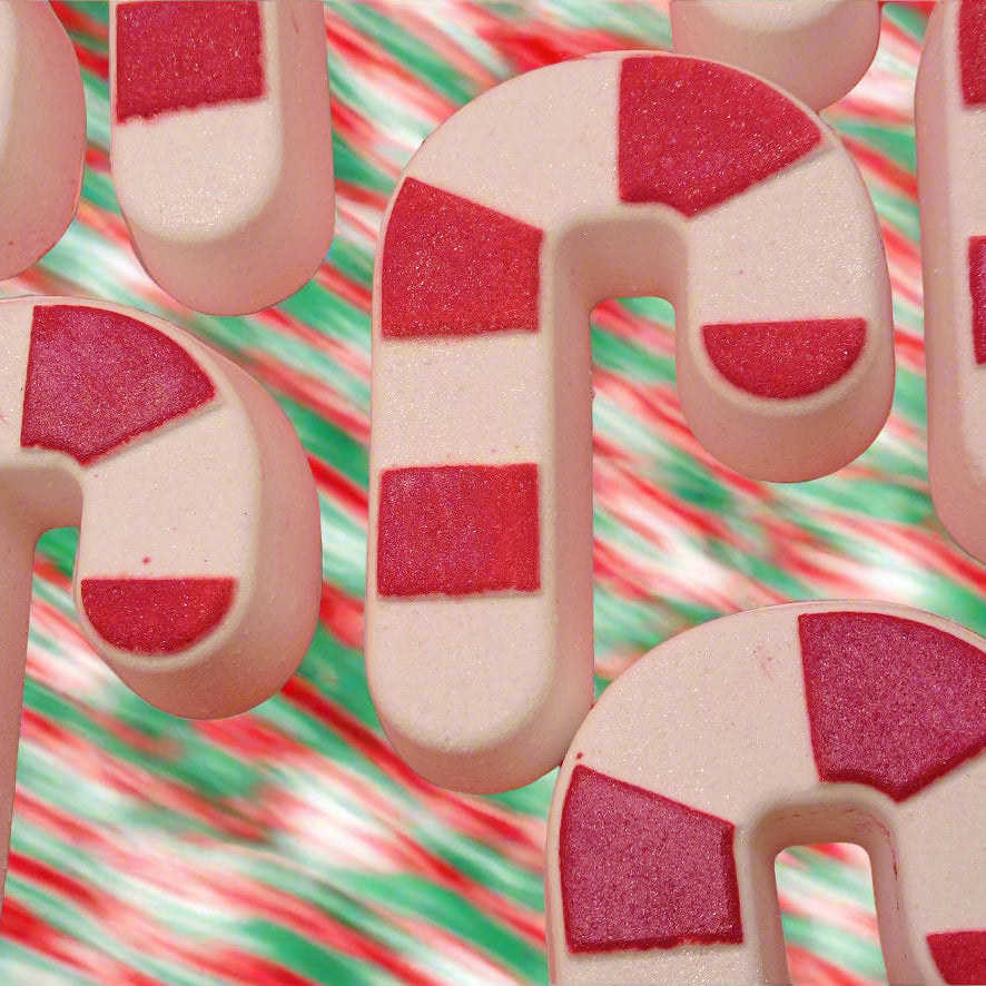 Candy Cane Bath Bomb