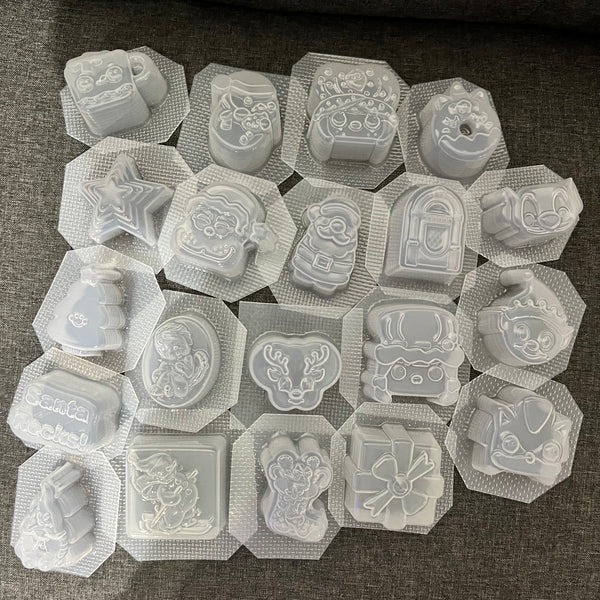 Micro Advent Calendar Moulds 50mm widest or longest X 30mm deep