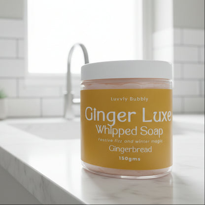 Ginger Luxe Whipped Soap – Gingerbread Fragrance