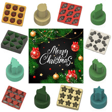 Load image into Gallery viewer, Christmas Confetti Moulds and Plungers (Sold as a complete set)
