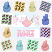 Load image into Gallery viewer, Baby Shower Confetti Moulds and Plungers (Sold as a complete set)
