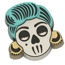 Load image into Gallery viewer, Rockabilly Skull Lady (Vacuum Form Mould)❤️
