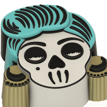 Load image into Gallery viewer, Rockabilly Skull Lady (Vacuum Form Mould)❤️
